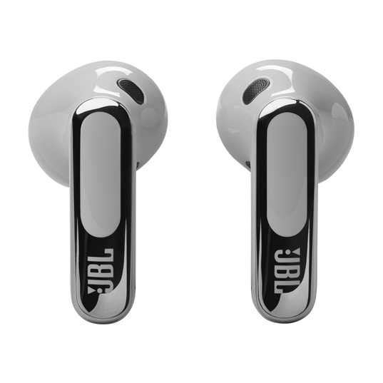 JBL Live Flex 3 - Silver - True wireless noise-cancelling open-stick earbuds - Left